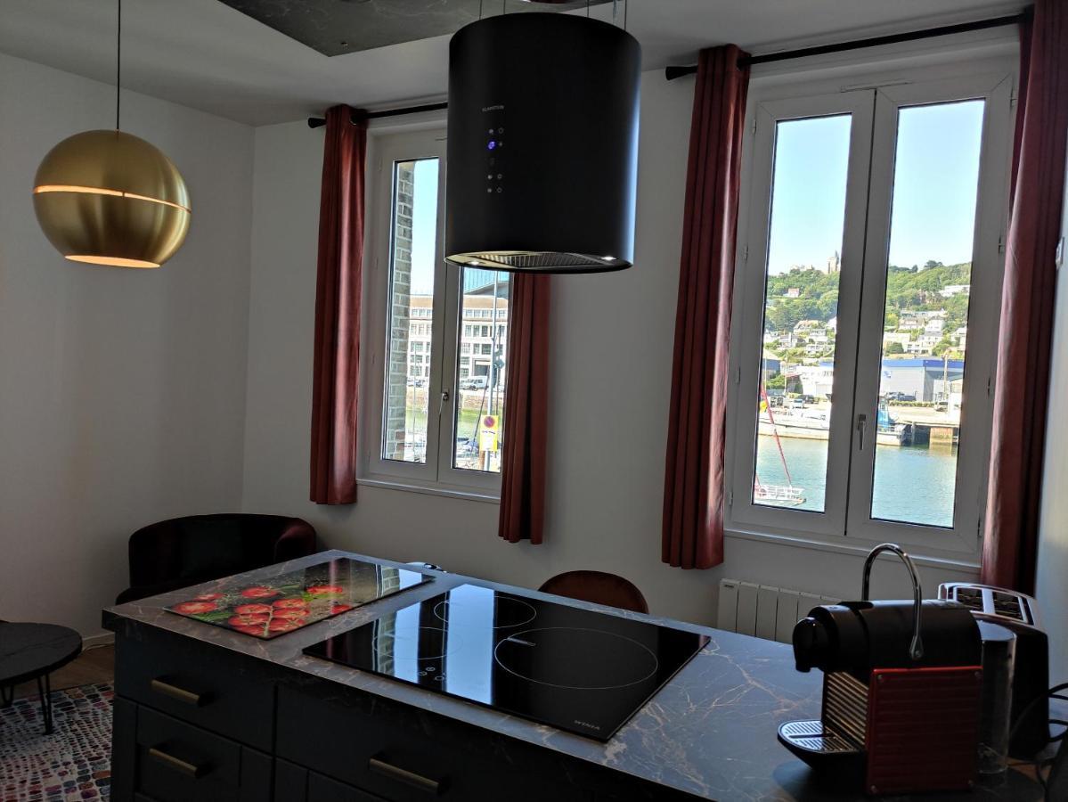 Appartamento Le Reflet Des Voiles Face Au Port De Fécamp Esterno foto