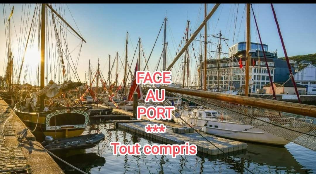 Appartamento Le Reflet Des Voiles Face Au Port De Fécamp Esterno foto